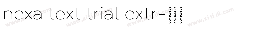 nexa text trial extr字体转换